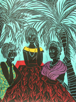 Nora, Joan and Frida at the Table